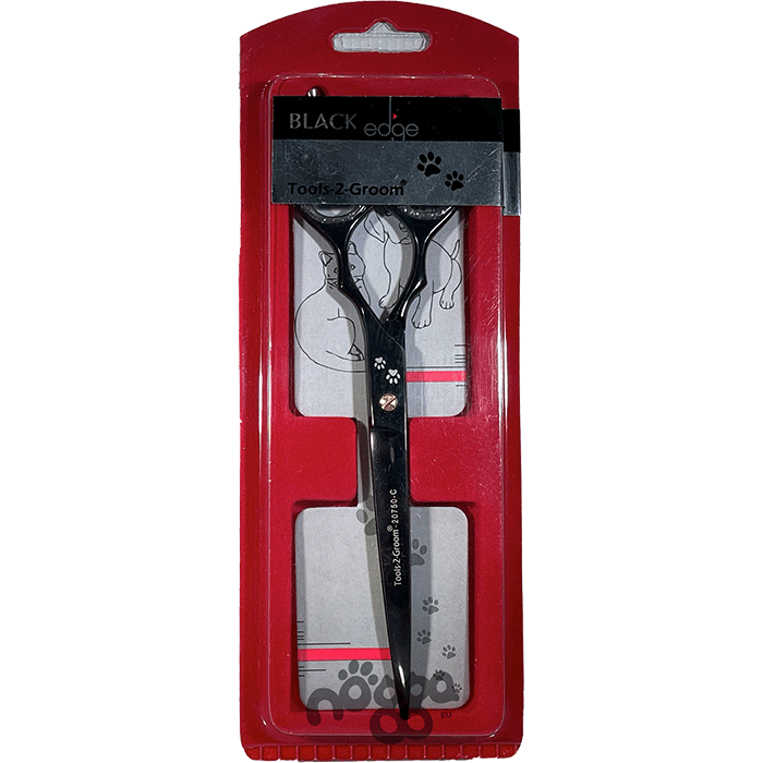 Black Edge schaar gebogen 7,5"